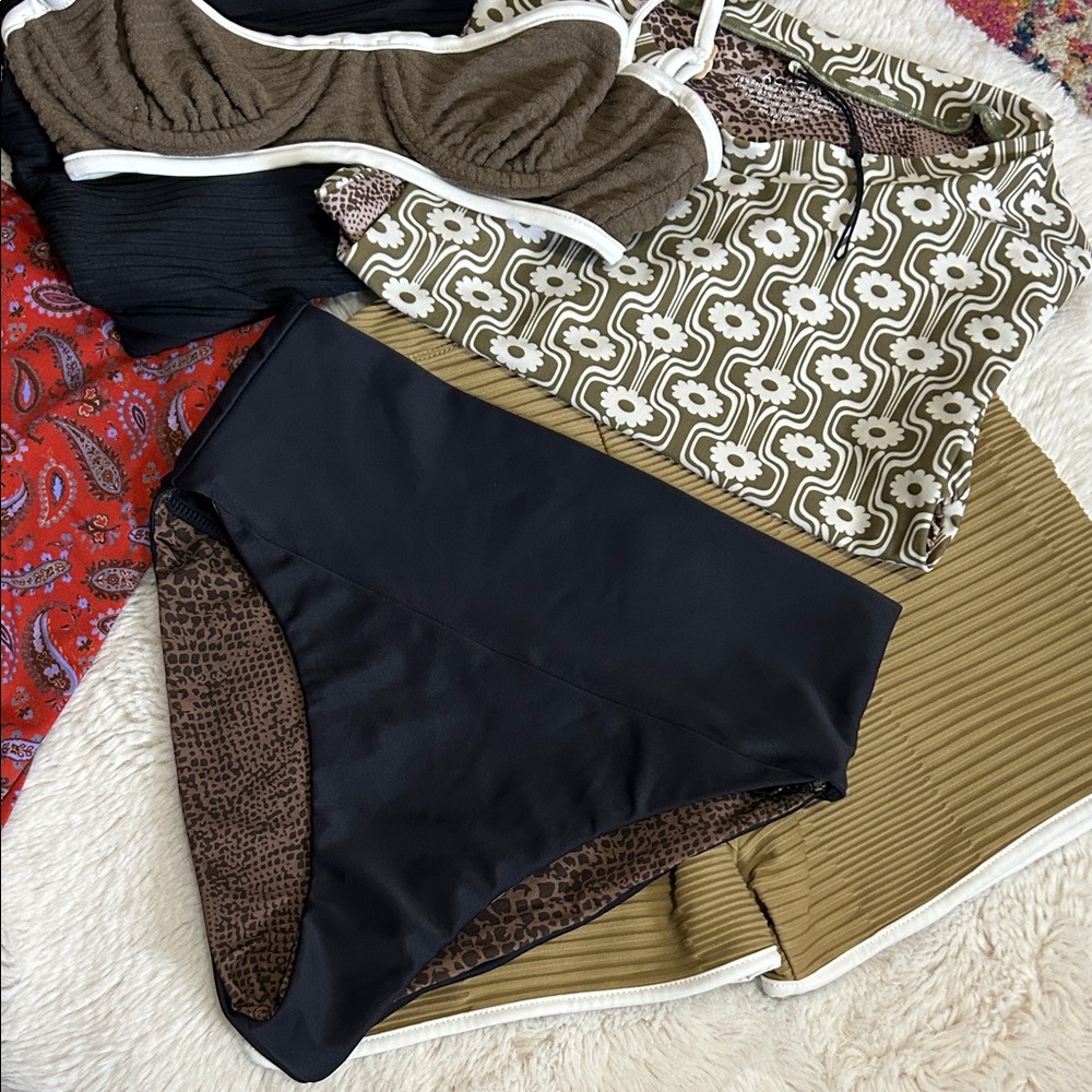 Acacia Swimwear Black Bikini Bottoms NWOT